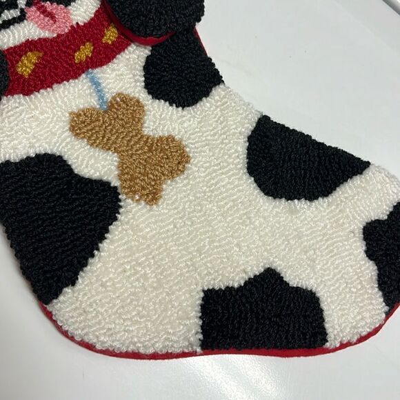 Dalmatian Dog Puppy Christmas Rug Hook Stocking 3D Latch Hook Plush - Picture 13 of 16